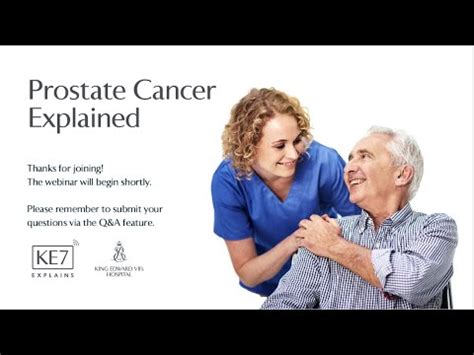 Prostate Cancer Explained Webinar King Edward Vii S Hospital Youtube