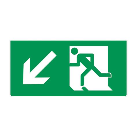 Led Illuminated Fire Exit Sign Bs Iso 7010 Signbox