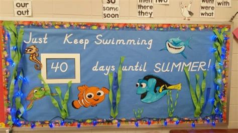 Count Down To Summer Nemo Bulletin Board Disney Bulletin Boards