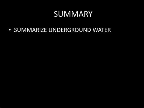 Ppt Water Underground Powerpoint Presentation Free Download Id2306307