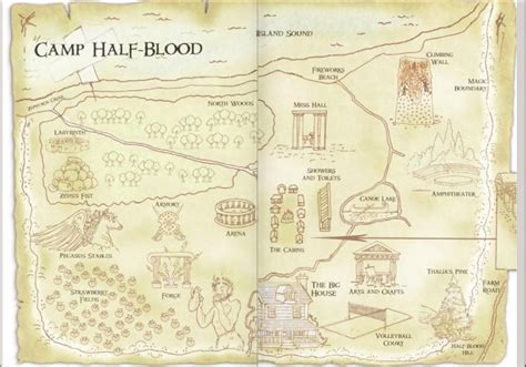 Percy Jackson Camp Half Blood Map