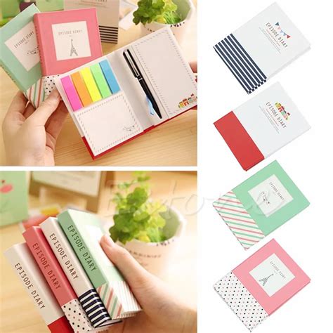 1x Sticker Bookmark Notepad Marker Memo Flags Sticky Notes Book With