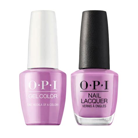 Opi Gel Nail Polish Duo I62 One Heckla Of A Color Purple Colors