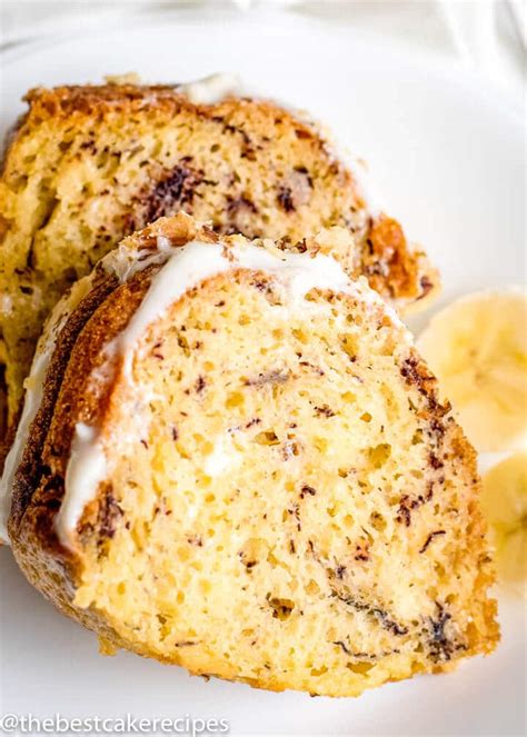 Easy Banana Bundt Cake Recipe With Cream Cheese Glaze And Walnuts