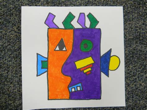 Mrs Ts First Grade Class Picasso Shape Faces