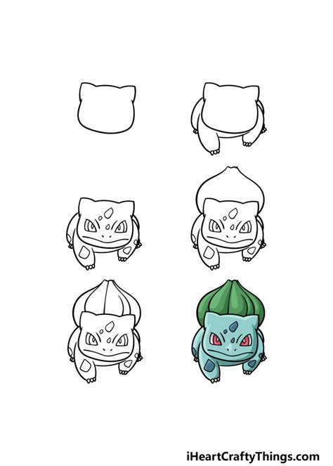 Bulbasaur Drawing How To Draw Bulbasaur Step By Step