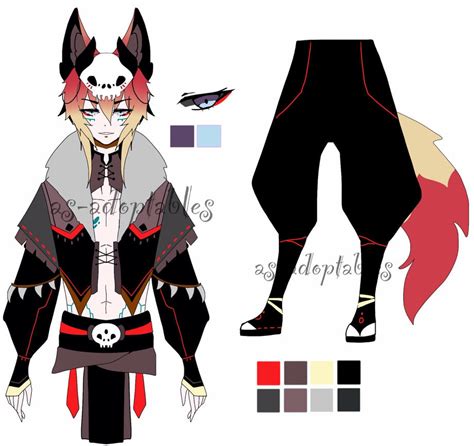 Kitsune Boy Adoptable Closed By As Adoptables On Deviantart