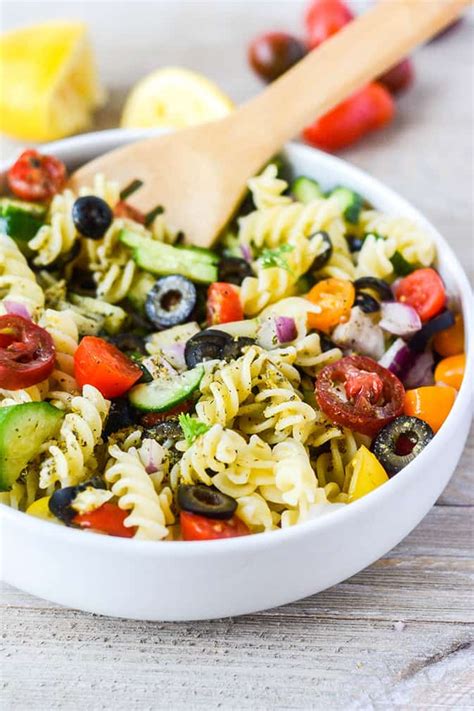 Vegan Italian Pasta Salad Healthier Steps