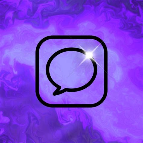 Aesthetic Messages App Logo Purple Fluidbling Ios App Icon Design