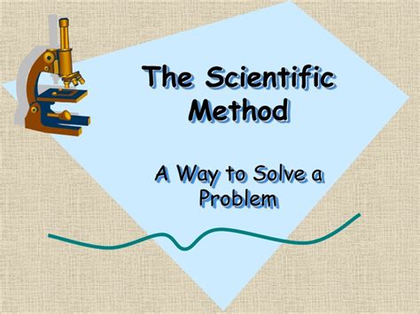 Example Of Solving Problem Using Scientific Method