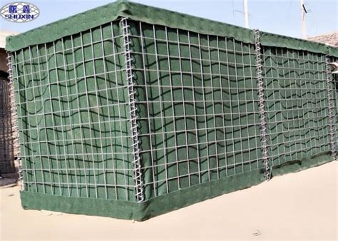 Galvanized Mesh Gabion Military Barriers Military Sand Wall Barriers