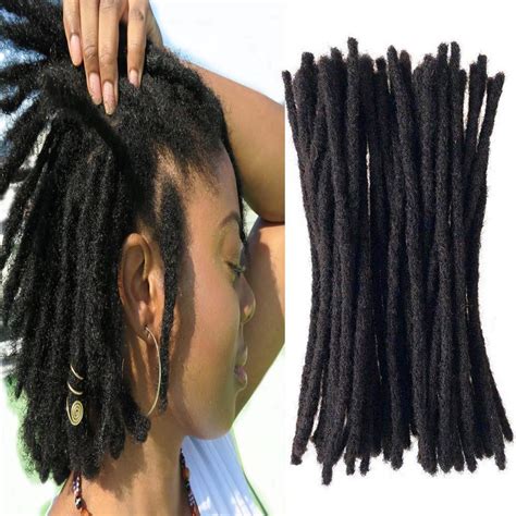 Yotchoi 100 Human Hair Dreadlocks Extension Handmade Locs