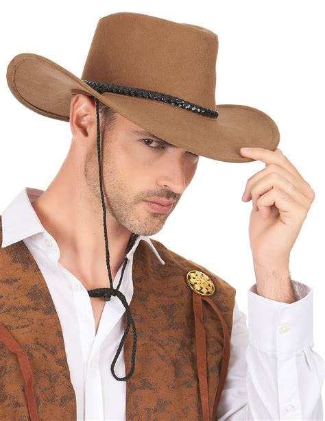 Sombrero Vaquero Marrón Adulto Sombrerosy Disfraces Originales