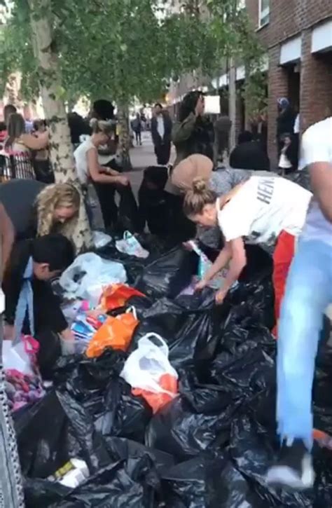 Rita Ora Helps Sort Donations For Fire Victims At Grenfell Tower After