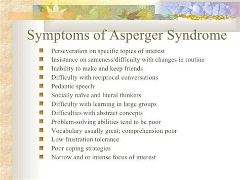 Aspergers Syndrome By Steve Vitto