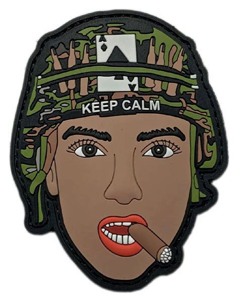 Keep Calm Pinup Girl Tactical Patch Pvc Rubber “hook Brand” Fastener Miltacusa