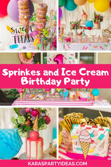 Kara S Party Ideas Sprinkles And Ice Cream Birthday Party Kara S