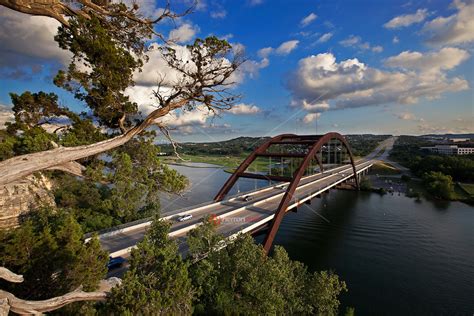 Pennybacker 360 Bridge A Famous Landmark And Tourist Attraction In