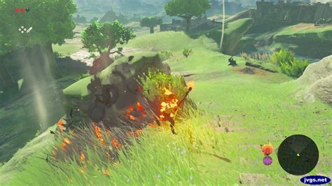You can also start a fire using flint, found inside dark rocks in the game — break these with a weapon or using your bombs. Breath of the Wild - Getting Started - Jeff's Gaming Blog