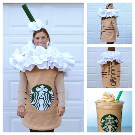 Starbucks Frappuccino Halloween Costume Felt Pellon Puff Paint