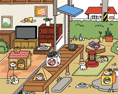 Full House Of Kitties In Neko Atsume Neko Atsume Kitty Games Neko