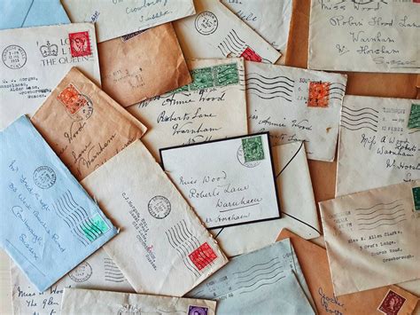 Vintage Handwritten And Typed Envelopes With Stamps Packs Of 7 Etsy
