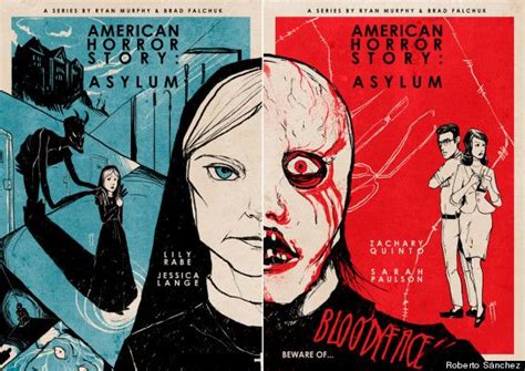 American Horror Story Vintage Posters American Horror Story Asylum Retro Poster Vintage