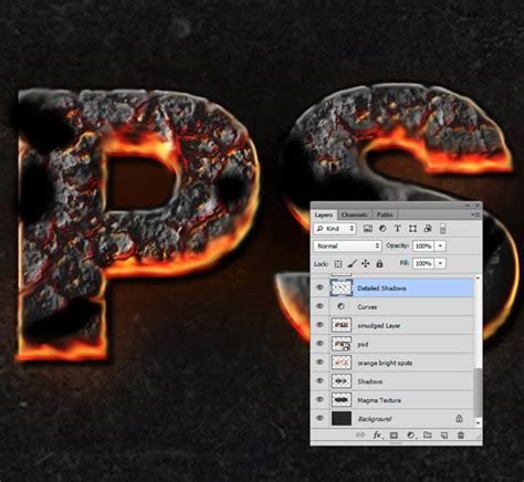 Create A Magma Hot Text Effect In Photoshop Psdtuts Photoshop