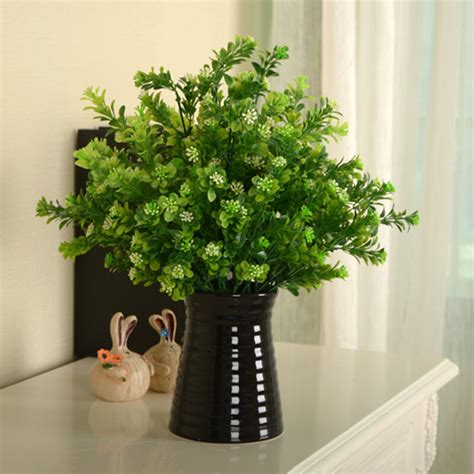 See more ideas about fake trees, tree props, outdoor gardens. Green Fake Artificial Plant Plastic Flower Grass Bush Home ...