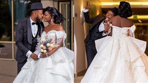 More Photos Of Kalybos And Ahuofe Patri In Their Wedding Outfit Looks