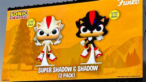 New Super Shadow And Shadow Funko Figures Announced Merch Sonic Stadium