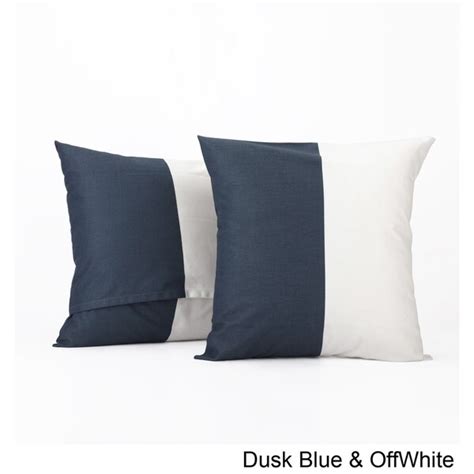 Shop Exclusive Fabrics Horizontal Stripe Cotton Cushion Cover Pair