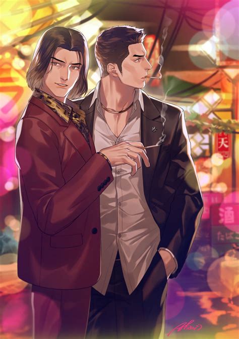 Twitter Yakuza Anime Kiryu Character Art