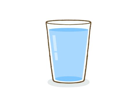 コップに入った水 無料イラスト素材｜素材ラボ