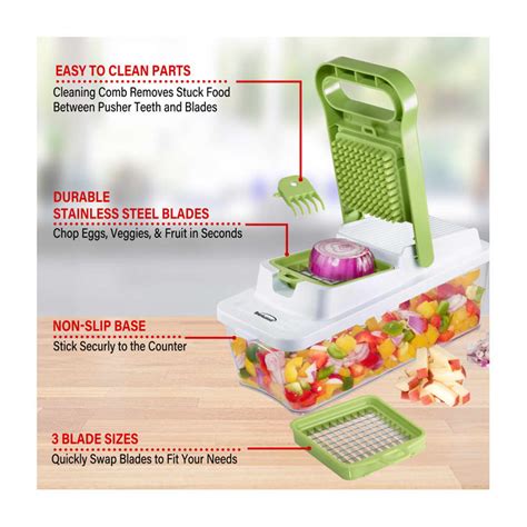Brentwood Food Chopper And Vegetable Dicer With 675 Cup Storage