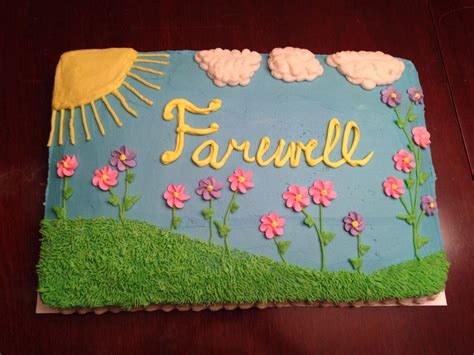Who in the world deserves some sort of litter box creation of a cake. Farewell/goodbye cake | Farewell cake