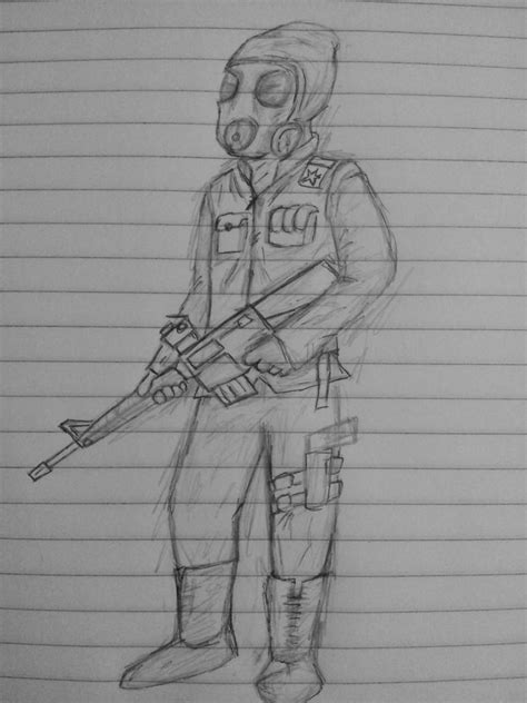 Sas Soldier Drawing By Kafteu On Deviantart