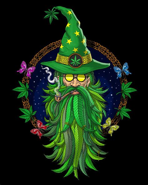 Weed Wizard Digital Art By Nikolay Todorov Pixels