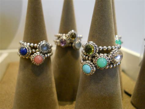 Pandora Birthday Bloom Stackable Birthstone Rings Mom Can Symbolize