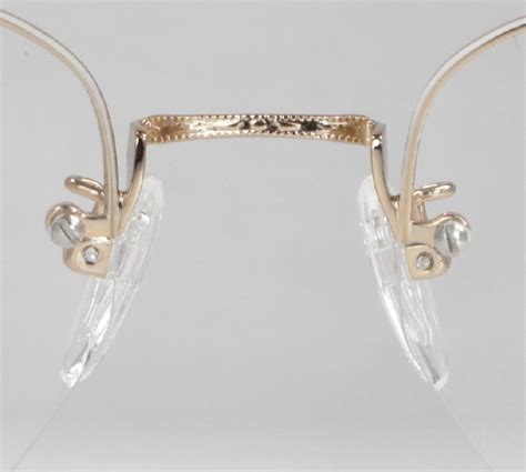 optometrist attic shuron gold rimway ronwinne half rim eyeglasses