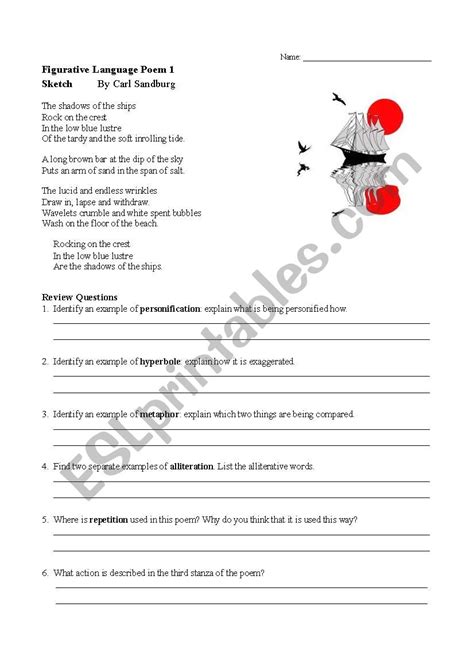 Poetic Devices Worksheet 1 Png Grove
