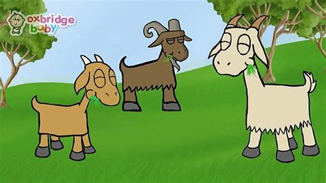 The Three Billy Goats Gruff Animated Fairy Tales For Children Видео