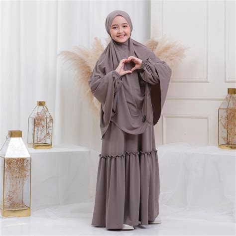 Madina Children Set Khaki Modest Clothing Hijabs And Muslim Women