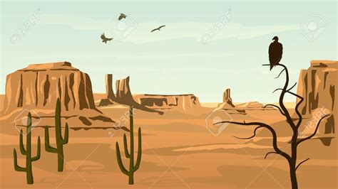 Cartoon Wild West Landscape Wallpaper Images