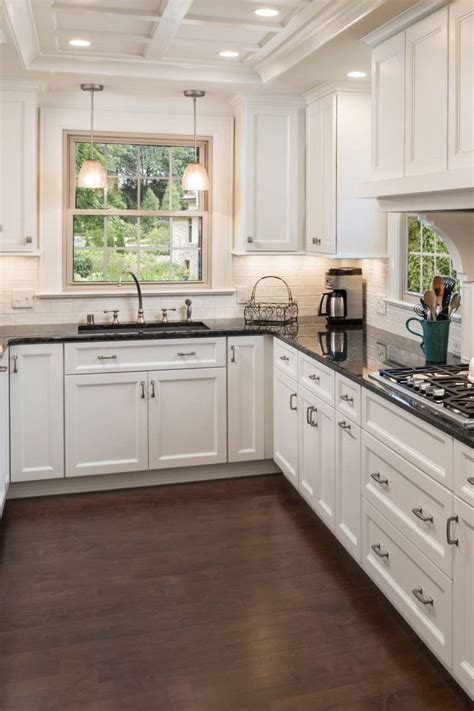 36 Enviable Black Granite Countertop White Cabinets Modern Kitchen