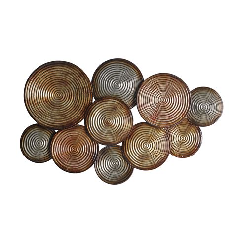 Elements Embossed Circles Metal Wall Décor And Reviews Wayfair