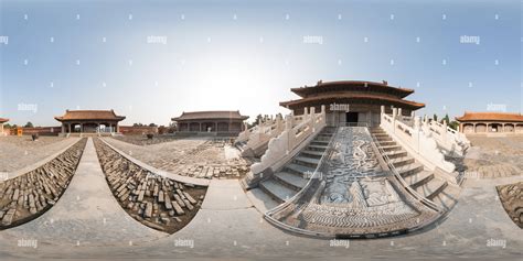 360° View Of Eastern Qing Tombs 16 Yuling Ran Palace Alamy