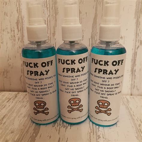 Naughty Humour Spray Fuck Off Swearing Gifts Coworker Funny Etsy