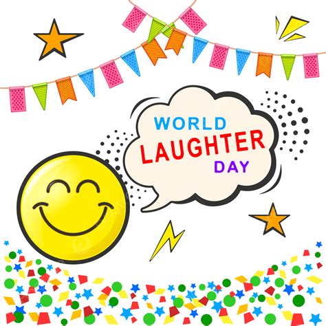 World Laughter Day Vector Hd Images World Laughter Day Yellow Smiley