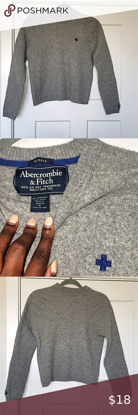 Abercrombie And Fitch Grey Lambswool Muscle Sweater Lambswool Abercrombie Fitch Muscle Shop My